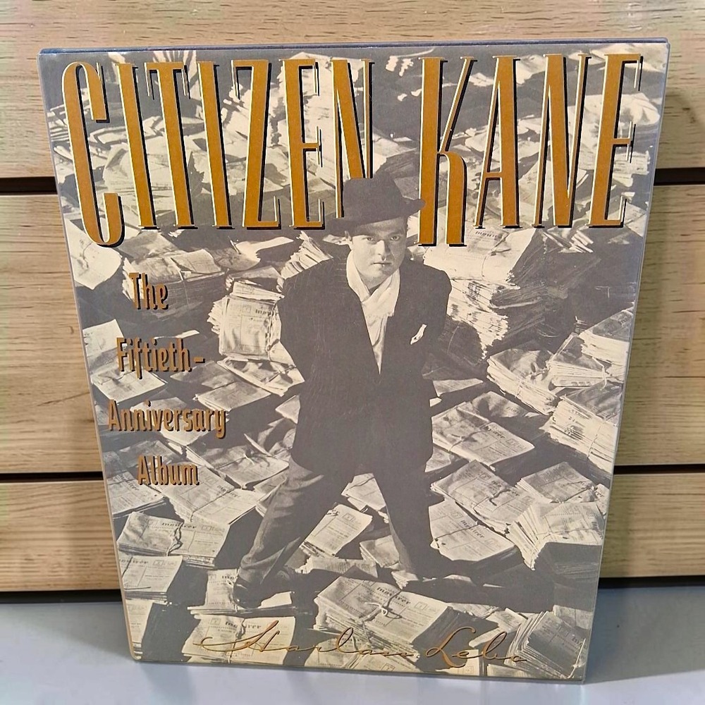 VTG Citizen Kane Fiftieth Anniversary Album Harlan Lebo 1990 1st Ed Hardcover DJ
